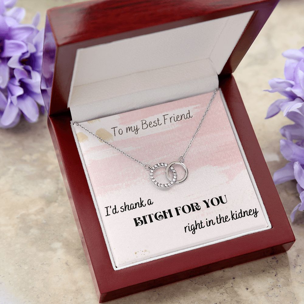 I'd Shank A Bitch For You - Perfect Pair Necklace For Best Friend