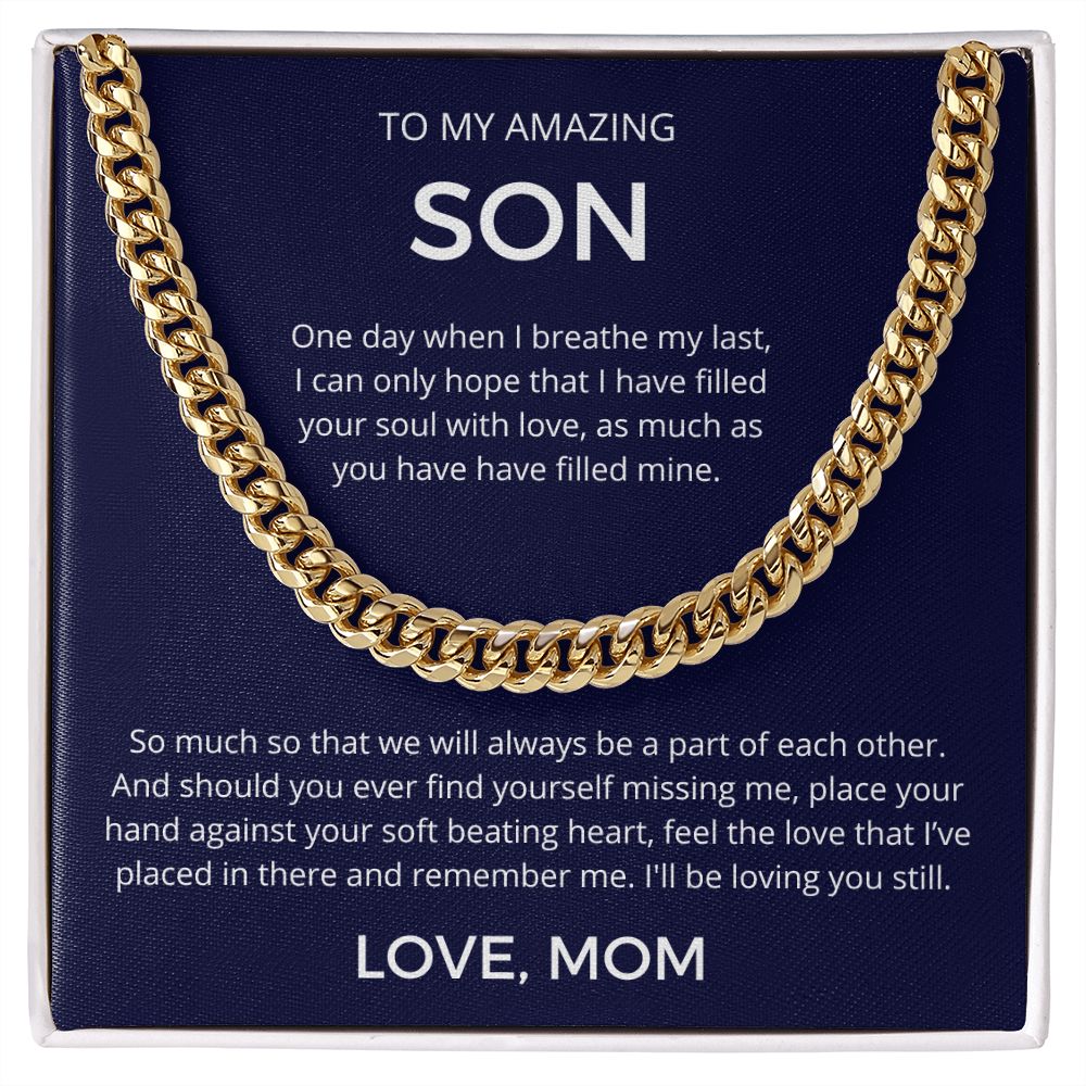 Feel The Love I've Placed In Your Heart - Length-Adjustable Cuban Link Chain