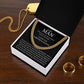 My Missing Piece - Length Adjustable Cuban Link Chain For Husband/Soulmate/Boyfriend