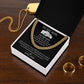 Loved More Than You Will Ever Know - Length Adjustable Cuban Link Chain For Son