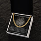 Believe - Length Adjustable Cuban Link Chain For Son