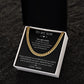 You Are Loved - Length Adjustable Cuban Link Chain For Son