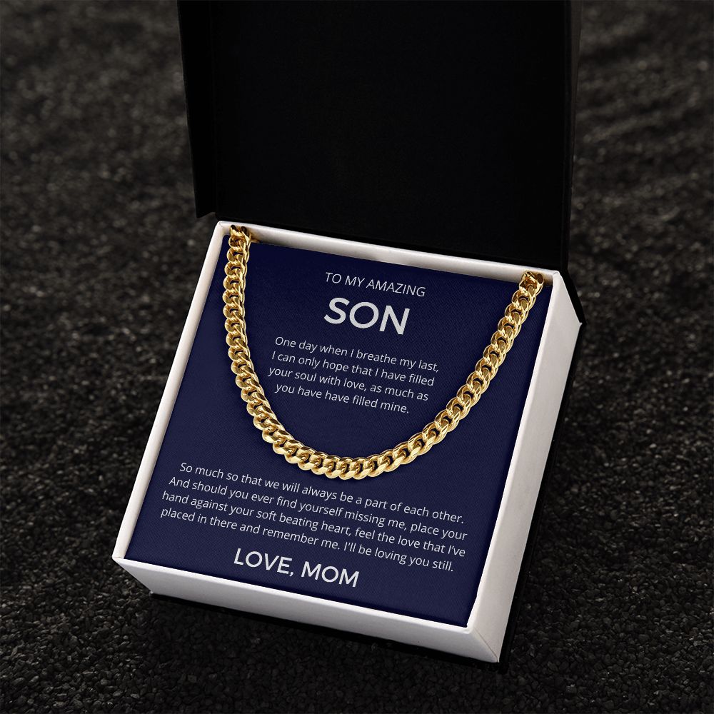 Feel The Love I've Placed In Your Heart - Length-Adjustable Cuban Link Chain