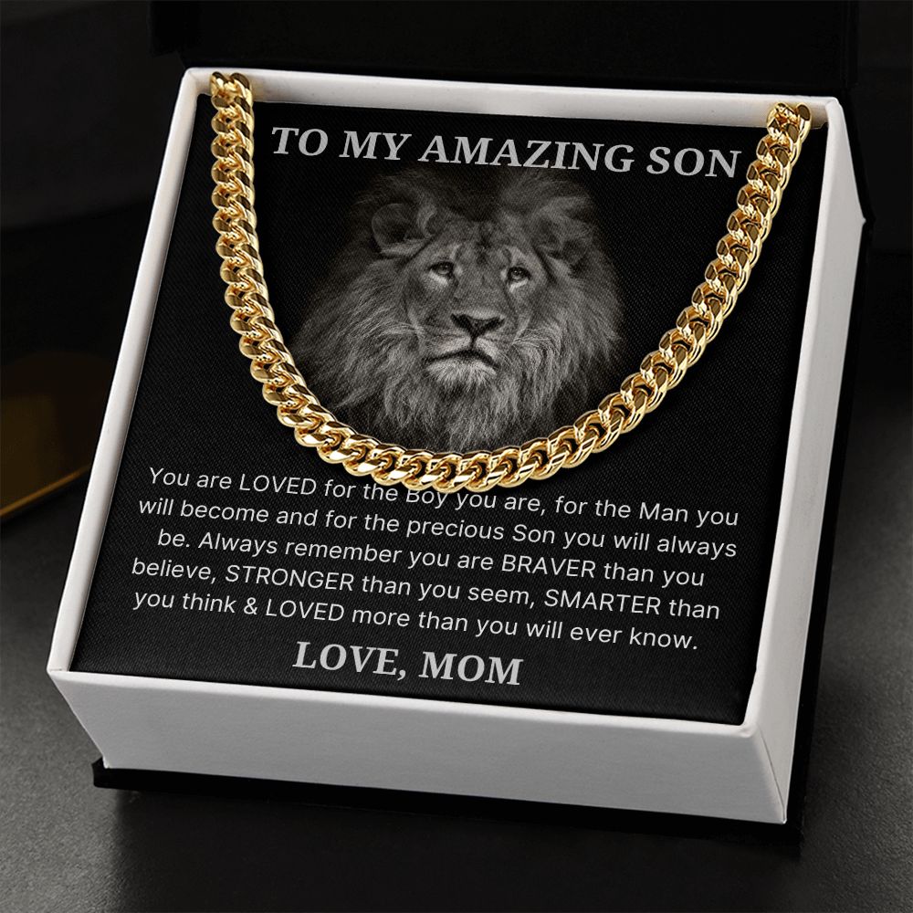 Precious Son - Length Adjustable Cuban Link Chain For Son