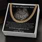 Be Strong Be Fearless Be You - Length Adjustable Cuban Link Chain For Son