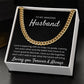 Love Is - Length Adjustable Cuban Link Chain For Husband