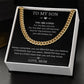 You Are Loved - Length Adjustable Cuban Link Chain For Son