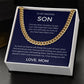 Feel The Love I've Placed In Your Heart - Length-Adjustable Cuban Link Chain
