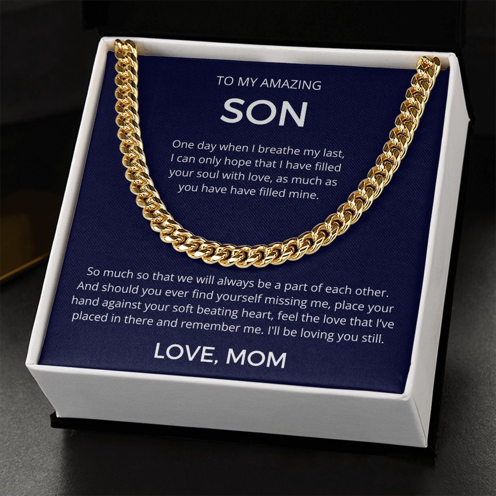 Feel The Love I've Placed In Your Heart - Length-Adjustable Cuban Link Chain