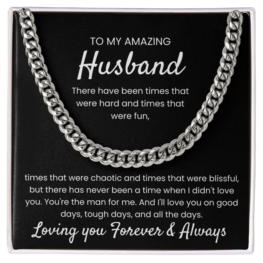 You're The Man - Length Adjustable Cuban Link Chain For Husband