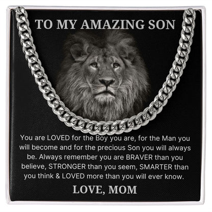 Precious Son - Length Adjustable Cuban Link Chain For Son