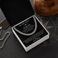 You Are Loved - Length Adjustable Cuban Link Chain For Son