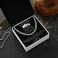 Loved More Than You Will Ever Know - Length Adjustable Cuban Link Chain For Son