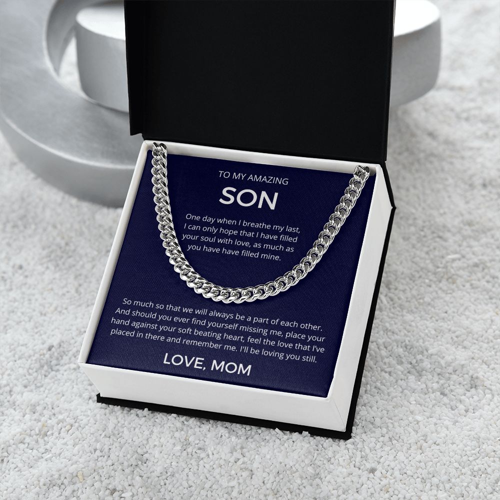 Feel The Love I've Placed In Your Heart - Length-Adjustable Cuban Link Chain