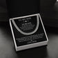 You Are Loved - Length Adjustable Cuban Link Chain For Son