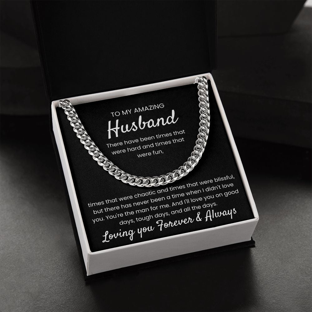 You're The Man - Length Adjustable Cuban Link Chain For Husband