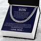 Even Till The End Of Time - Length-Adjustable Cuban Link Chain For Son