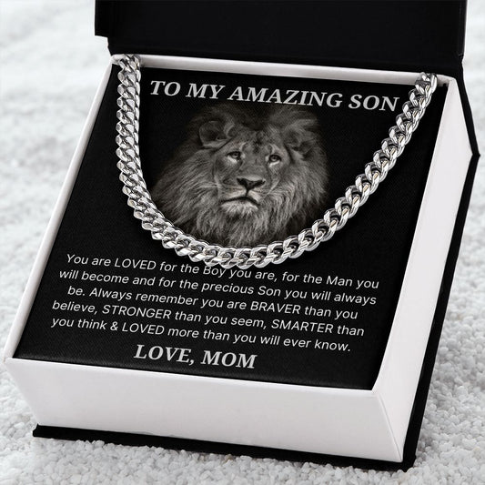 Precious Son - Length Adjustable Cuban Link Chain For Son
