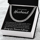 Love Is - Length Adjustable Cuban Link Chain For Husband