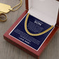 Even Till The End Of Time - Length-Adjustable Cuban Link Chain For Son