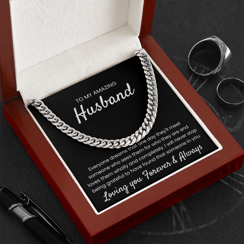 Found That Someone In You - Length Adjustable Cuban Link Chain For Husband