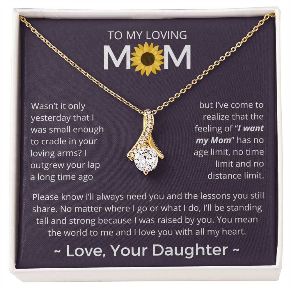 You Mean The World To Me - Alluring Beauty Necklace For Mom