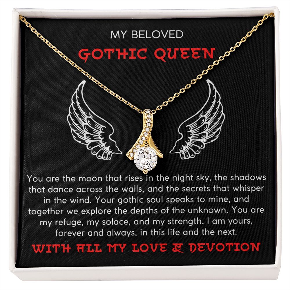 My Refuge, My Solace, My Strength- Alluring Beauty Necklace For Gothic Queen