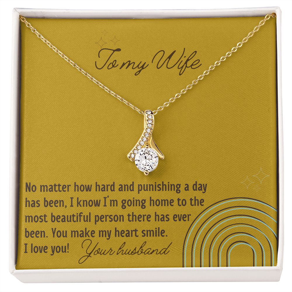 You Make My Heart Smile - Alluring Beauty Necklace For Wife