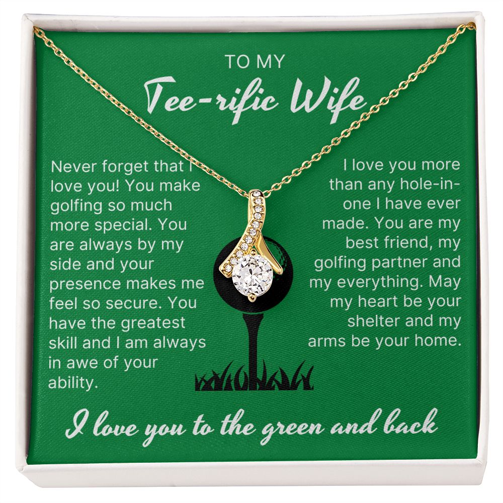 Always By My Side - Alluring Beauty Necklace For Golfer Wife
