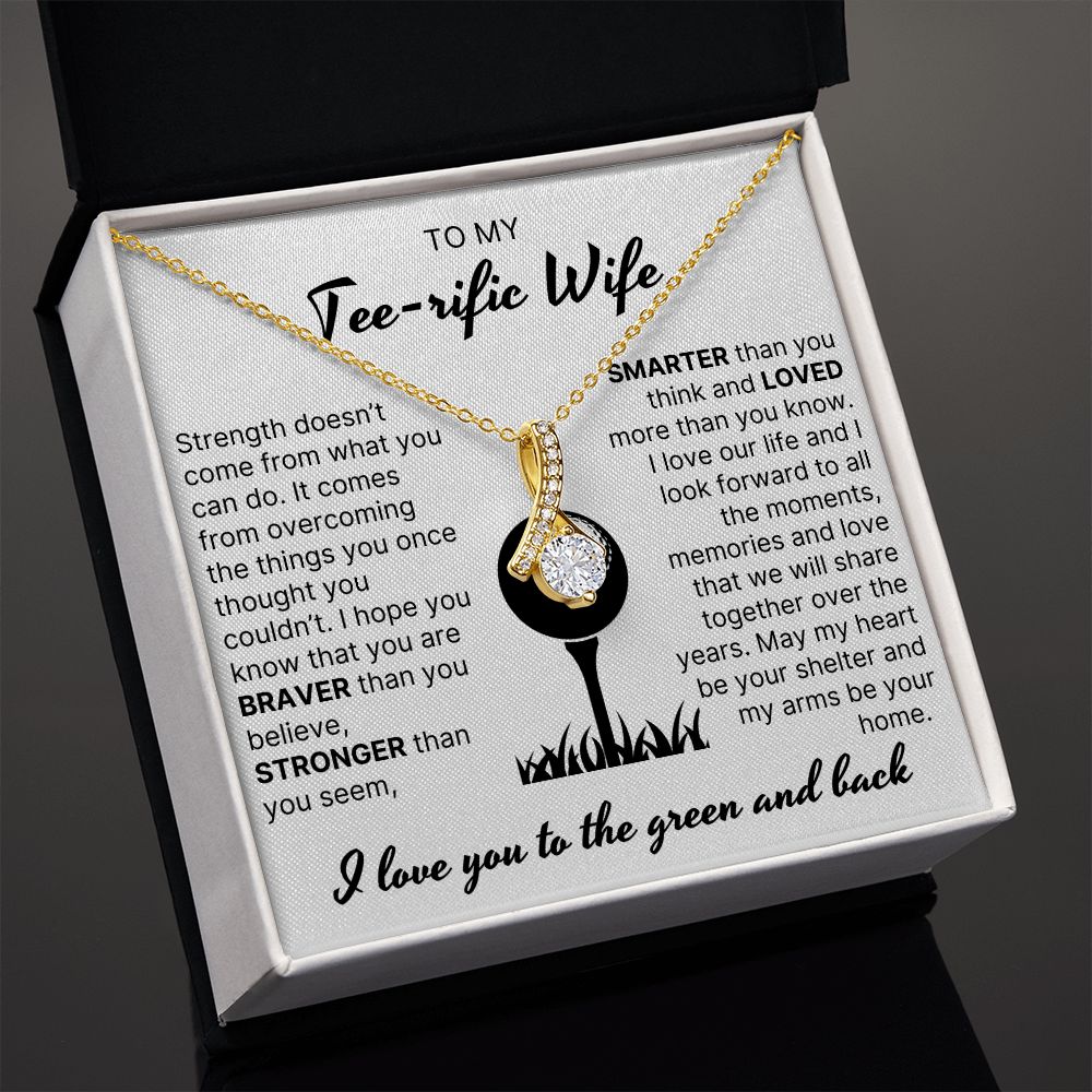 Loved More Than You Know - Alluring Beauty Necklace For Golfer Wife