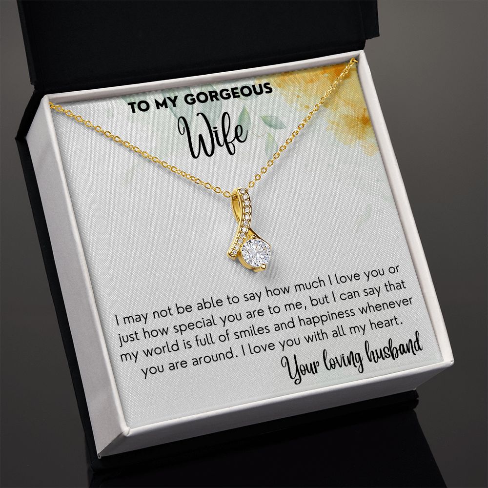 World Full Of Smiles - Alluring beauty Necklace For Wife