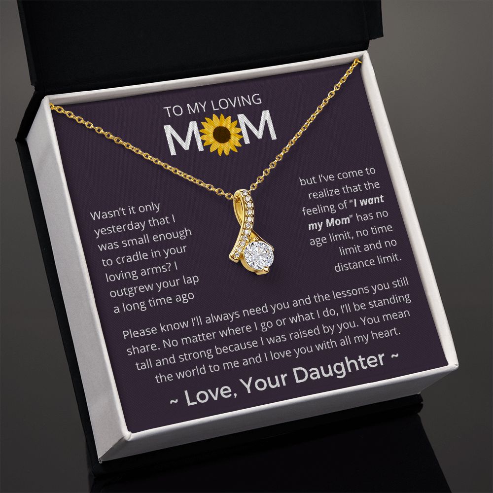 You Mean The World To Me - Alluring Beauty Necklace For Mom