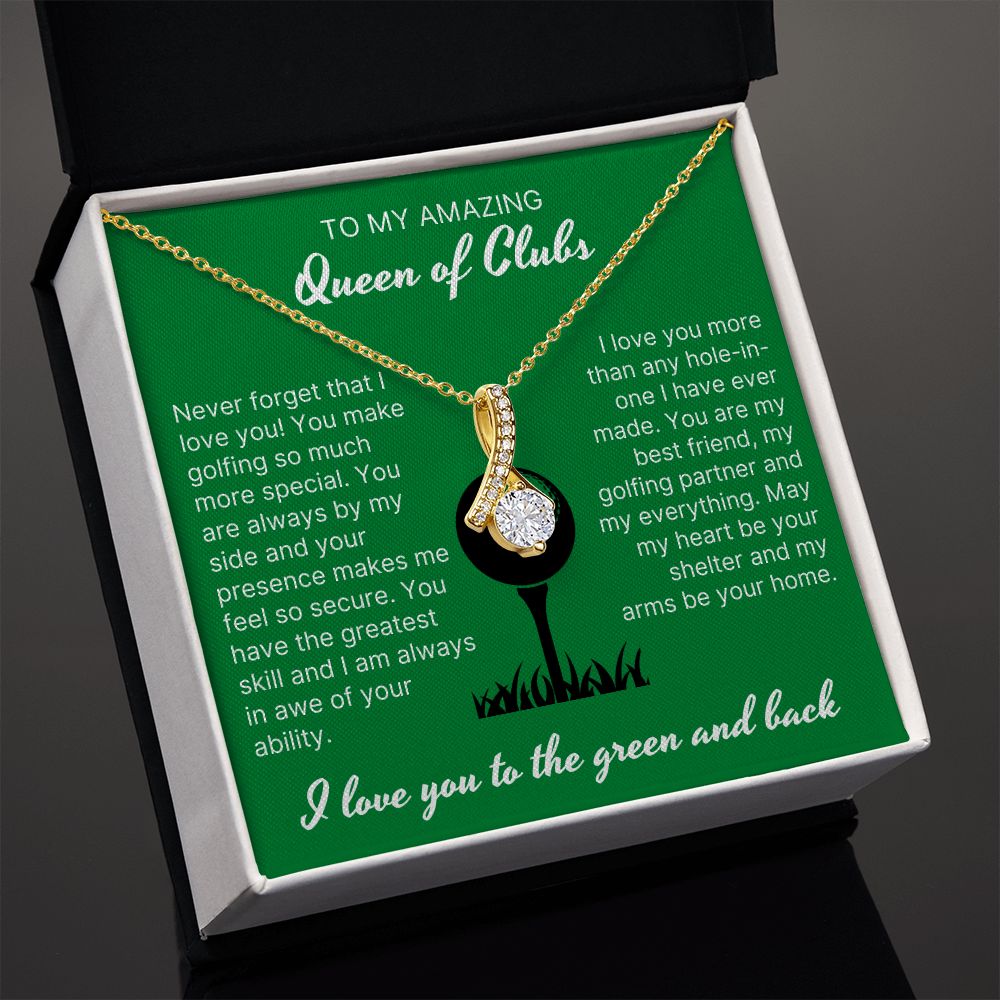 Your Presence Makes Me Secure - Alluring Beauty Necklace For Lady Golfer