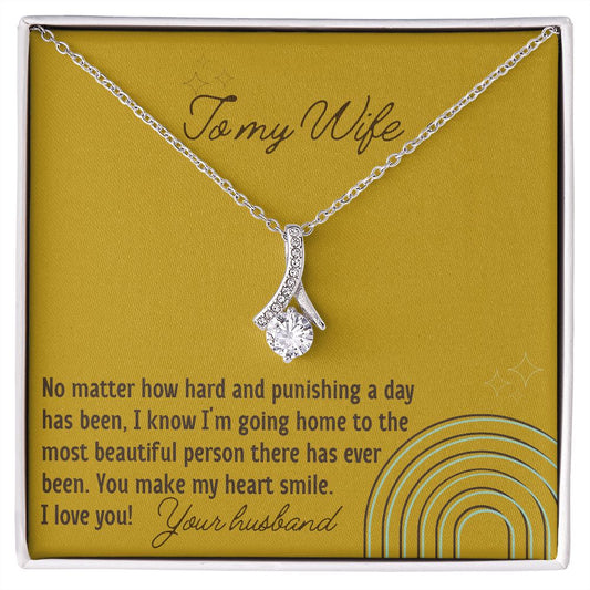 You Make My Heart Smile - Alluring Beauty Necklace For Wife