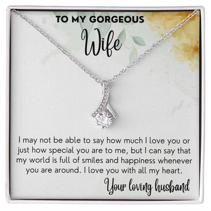 World Full Of Smiles - Alluring beauty Necklace For Wife