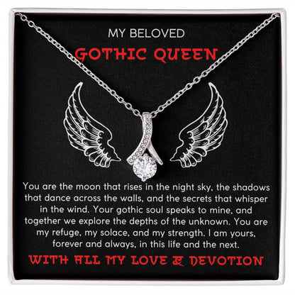 My Refuge, My Solace, My Strength- Alluring Beauty Necklace For Gothic Queen