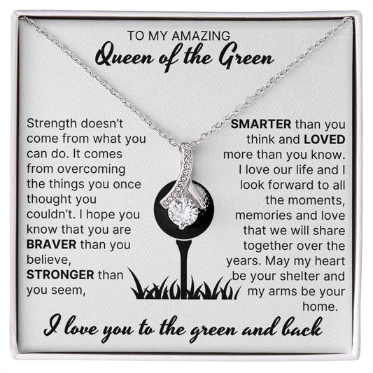 My Heart Is Your Shelter - Alluring Beauty Necklace For Lady Golfer