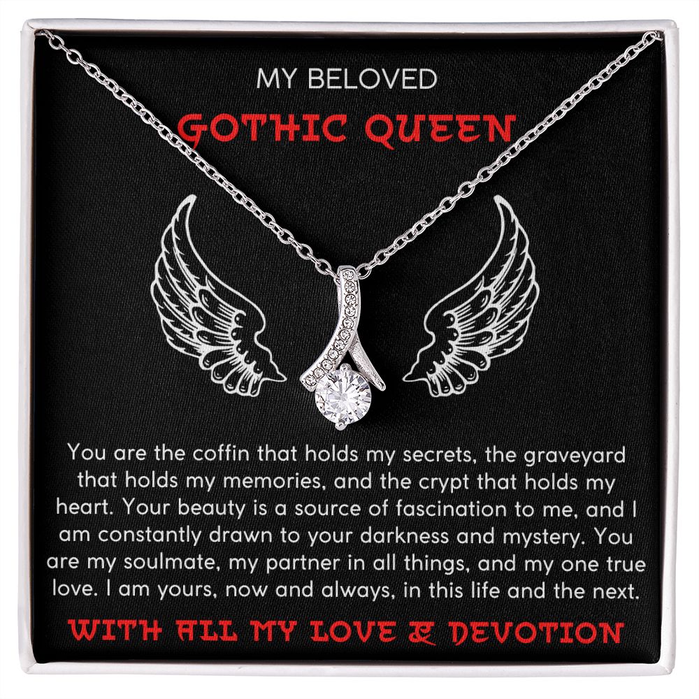 My Soulmate, My One True Love - Alluring Beauty Necklace For Gothic Queen