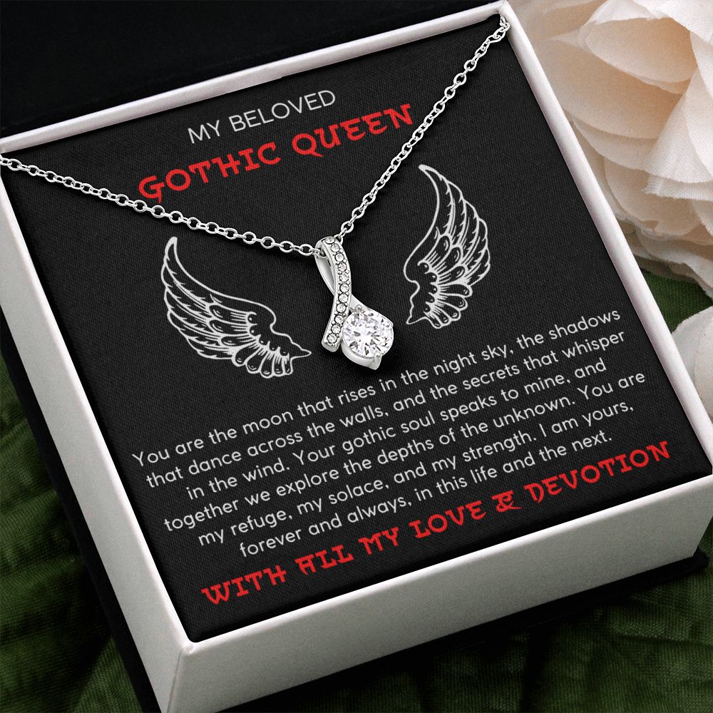 My Refuge, My Solace, My Strength- Alluring Beauty Necklace For Gothic Queen
