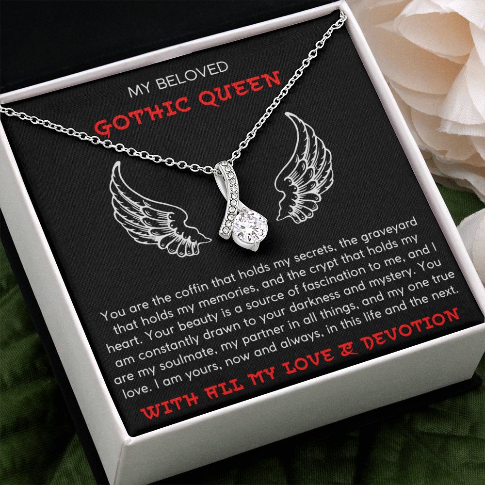 My Soulmate, My One True Love - Alluring Beauty Necklace For Gothic Queen