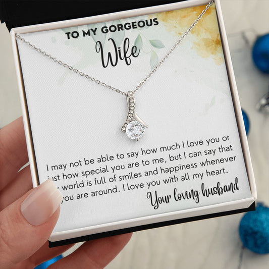 World Full Of Smiles - Alluring beauty Necklace For Wife