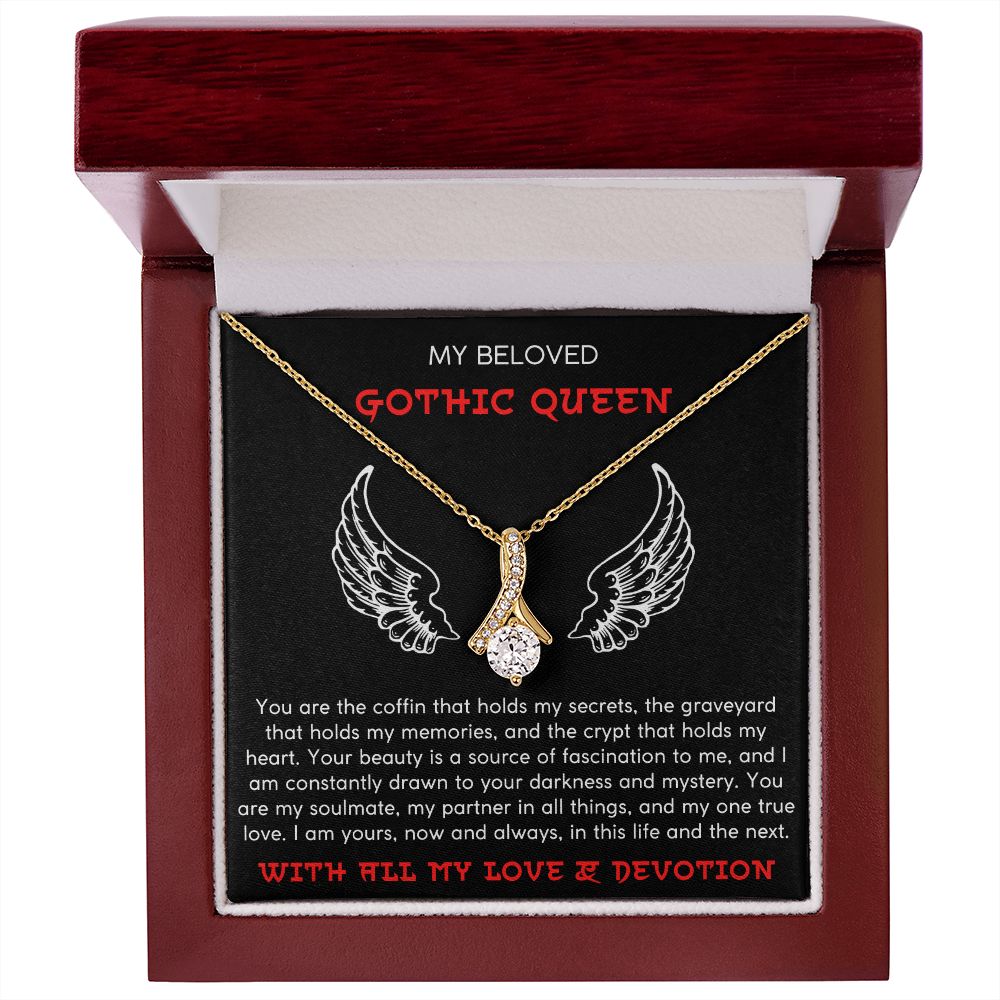 My Soulmate, My One True Love - Alluring Beauty Necklace For Gothic Queen