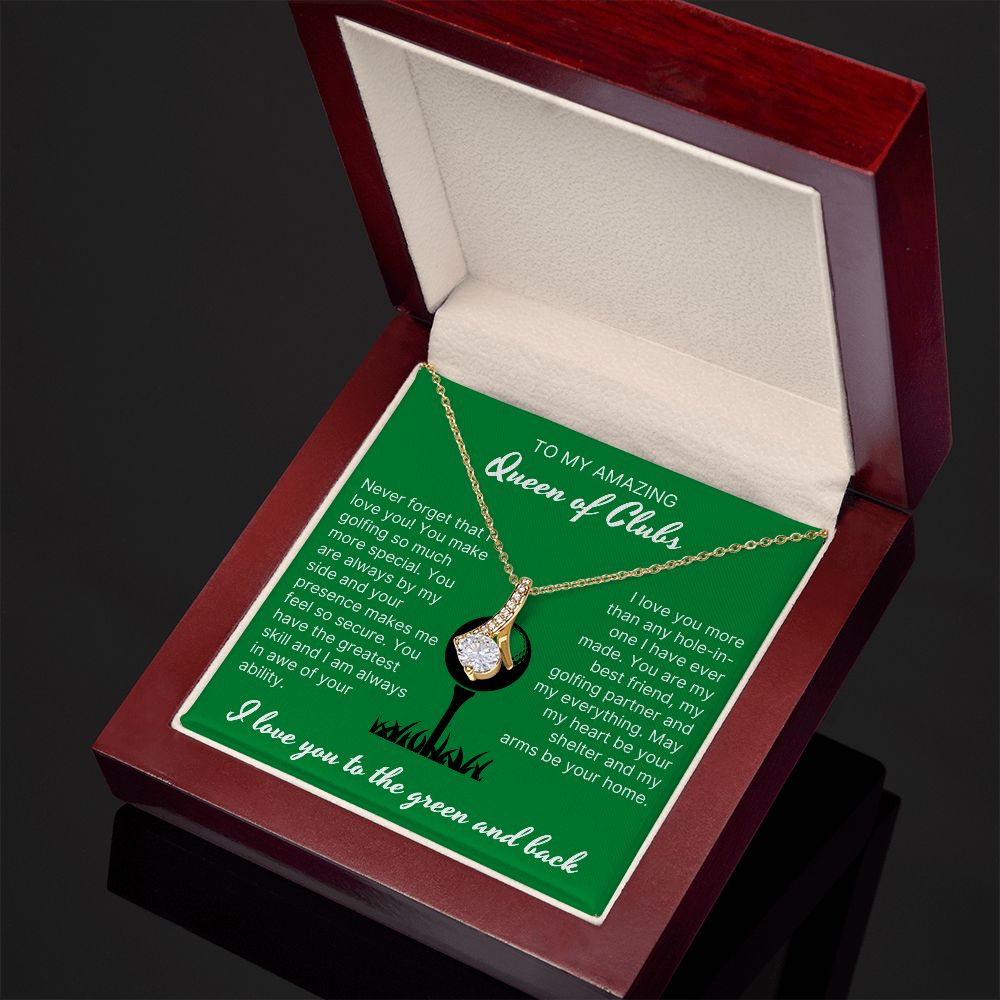 Your Presence Makes Me Secure - Alluring Beauty Necklace For Lady Golfer