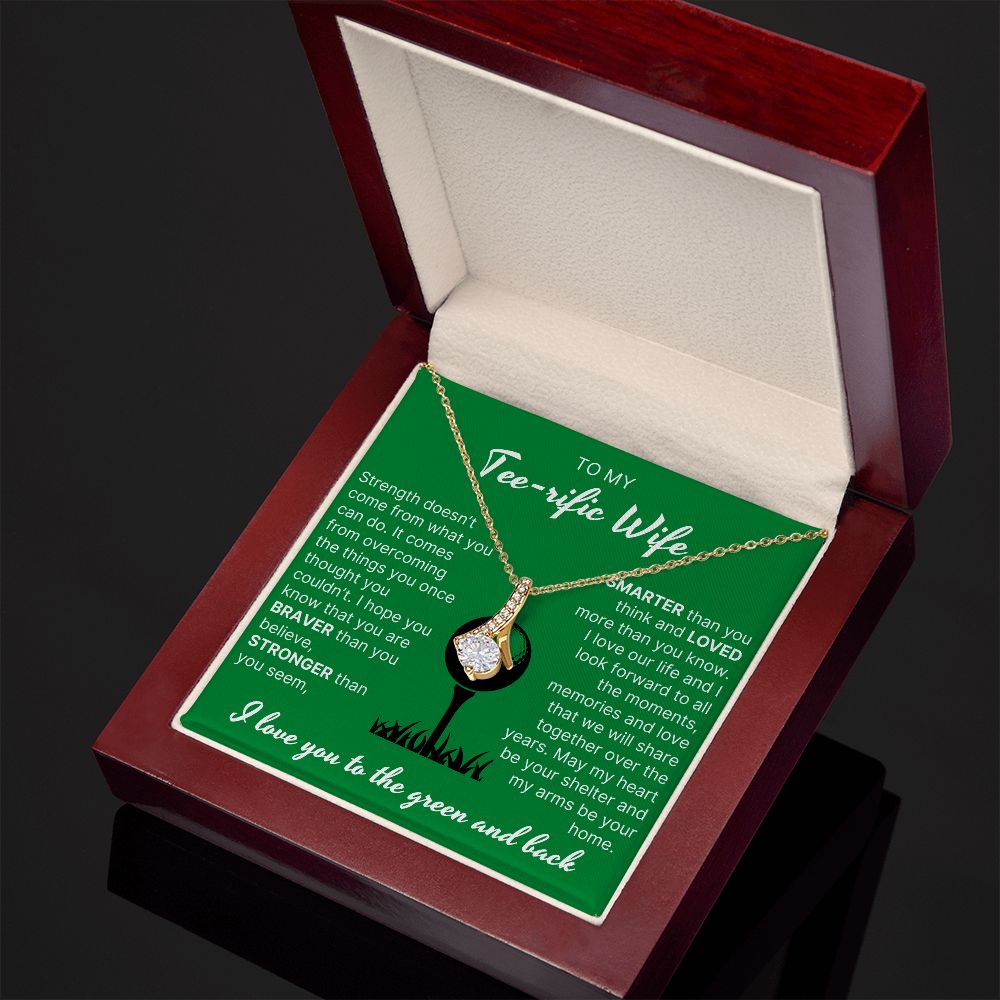 You Are Braver Than You Believe - Alluring Beauty Necklace For Golfer Wife