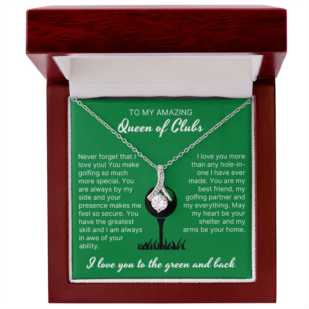 Your Presence Makes Me Secure - Alluring Beauty Necklace For Lady Golfer