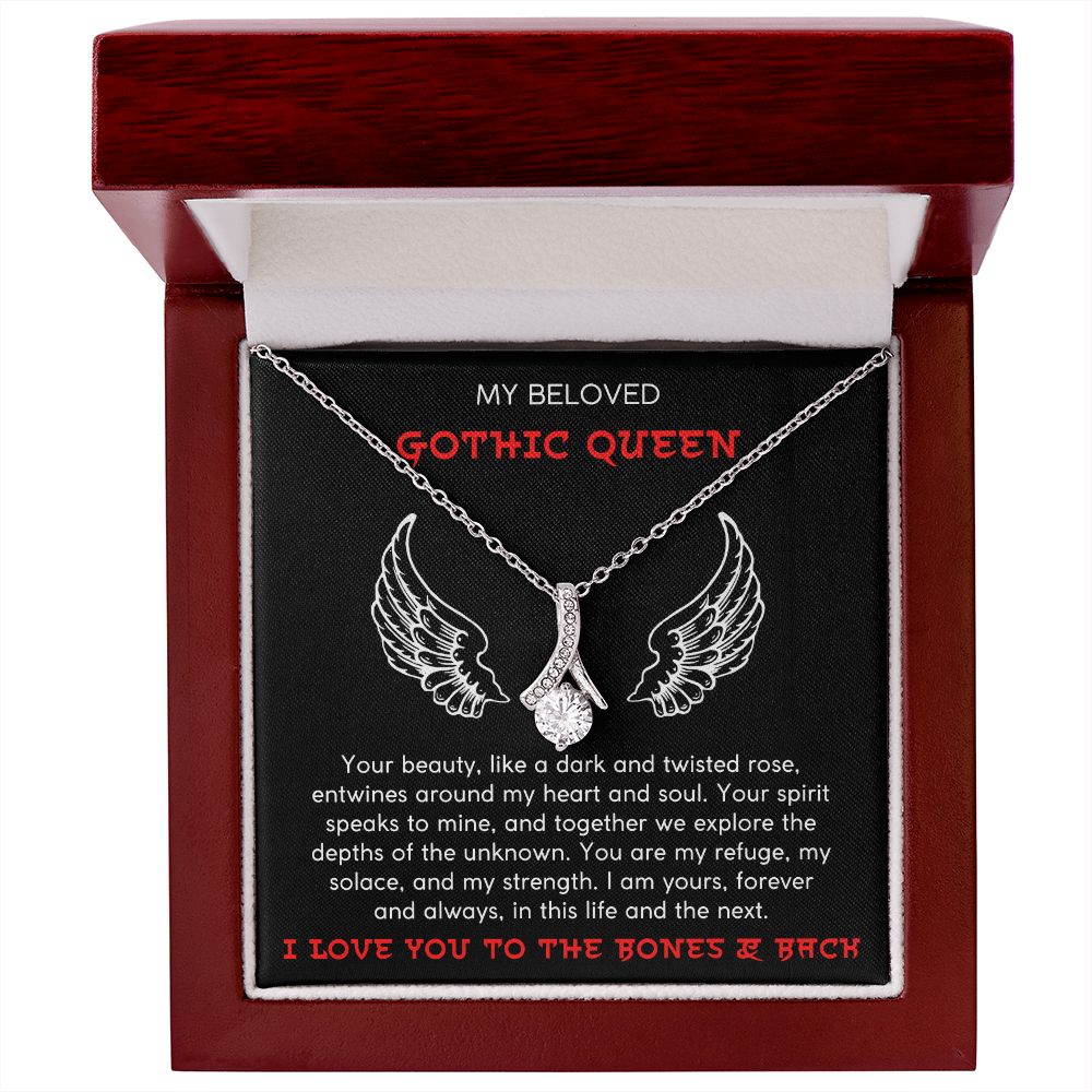 I Love You To The Bones & Back - Alluring Beauty Necklace For Gothic Queen