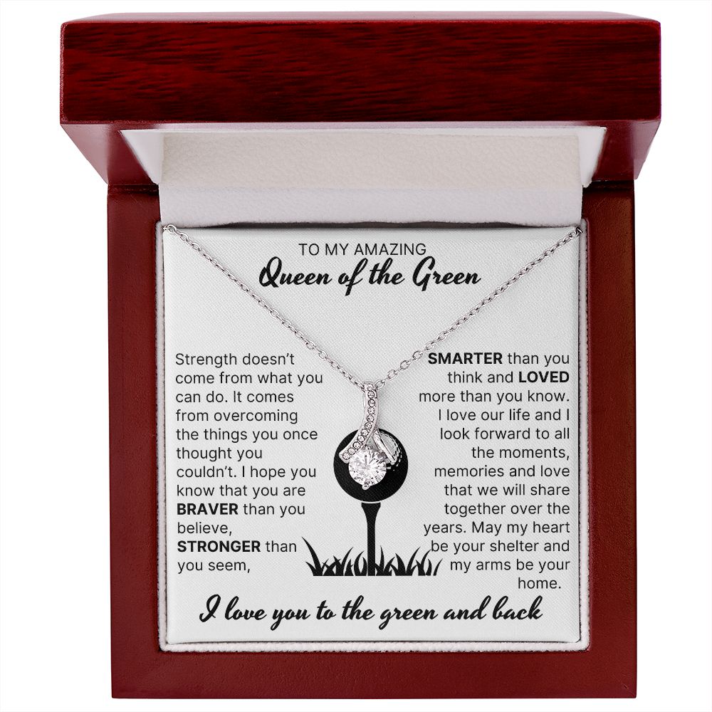 My Heart Is Your Shelter - Alluring Beauty Necklace For Lady Golfer