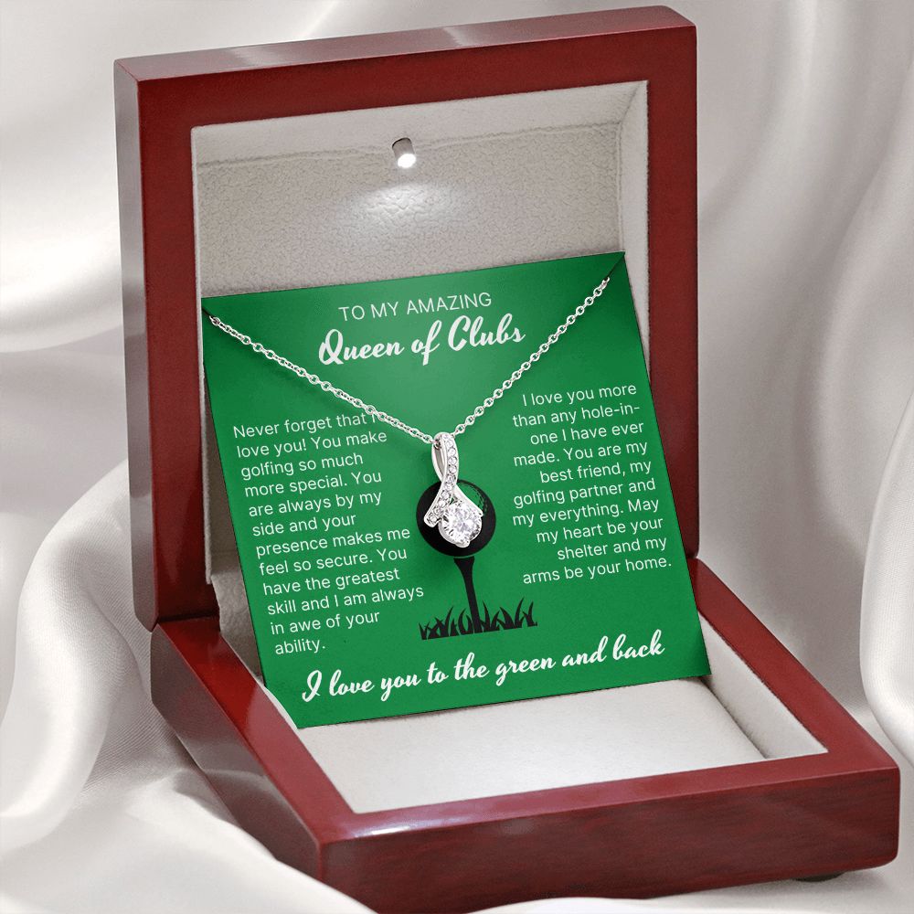 Your Presence Makes Me Secure - Alluring Beauty Necklace For Lady Golfer
