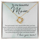Patience And Love - Love Knot Necklace For Mom