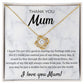 Strength Of My Life - Love Knot Necklace For Mum